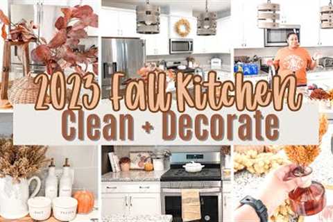 🍂2023 FALL KITCHEN CLEAN AND DECORATE || FALL DECOR 2023 || FALL DECORATING IDEAS🍁