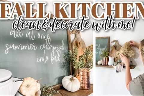 FALL KITCHEN CLEAN & DECORATE 2023 // FALL DECOR IDEAS 2023 // FARMHOUSE FALL DECOR 2023