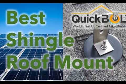 The Best Solar Roofing Anchors! (For a shingled roof)