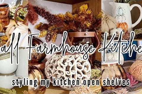 *NEW* 2023 FALL KITCHEN DECORATE WITH ME // 2023 FALL FARMHOUSE KITCHEN // FALL SHELF STYLNG 2023