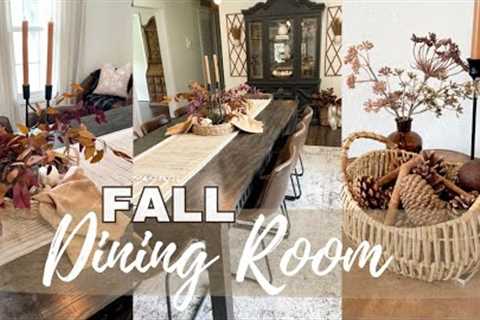 LETS DECORATE THE DINING ROOM FOR FALL 2023/SIMPLE DINING ROOM DECORATING IDEAS FOR THE FALL SEASON