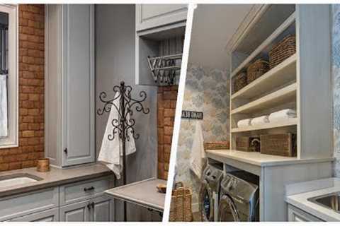 75 Laundry Room With Raised-panel Cabinets And Gray Cabinets Design Ideas You''ll Love 🌈