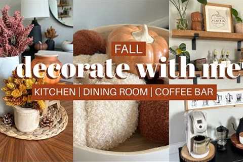 FALL DECORATE WITH ME 2023 | KITCHEN, DINING ROOM, + COFFEE BAR | FALL DECORATING IDEAS/INSPO 🍂