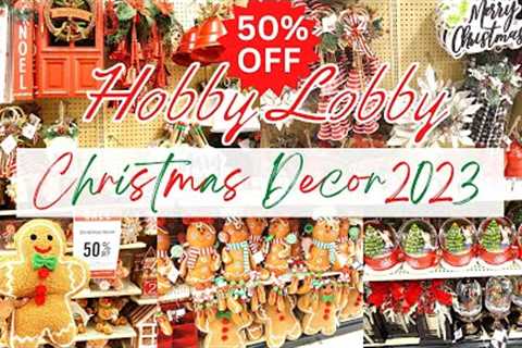 *NEW* CHRISTMAS 2023 AT HOBBY LOBBY ! | CHRISTMAS DECOR SHOPPING | Christmas Decorations 2023