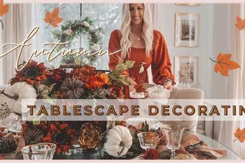 🍁Fall Decorate with me | 2023 Fall Decorating Ideas | Cozy Fall Dining Table  Decor | Fall Decor