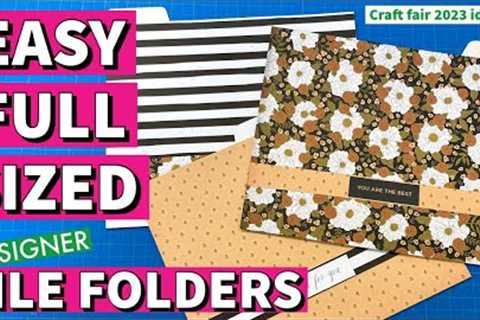 easy step by step tutorial. BEAUTY MEETS  FUNCTION! DIY FILE FOLDERS!