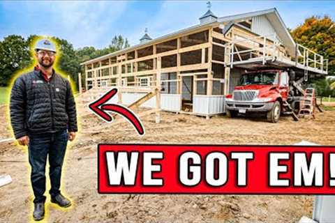 ULTIMATE Pole Barn CONSTRUCTION TOUR with Morton Building Expert!