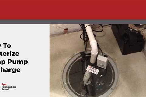 How To Winterize Sump Pump Discharge