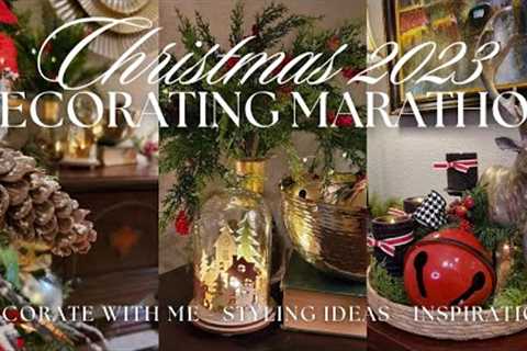 CHRISTMAS DECORATING MARATHON 2023 - DECORATE WITH ME MARATHON | Christmas Décor Inspiration &..