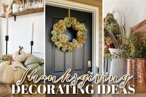 COZY DECORATE WITH ME 2023 // COZY COTTAGE DECOR FOR FALL // THANKSGIVING TABLESCAPE IDEAS 2023