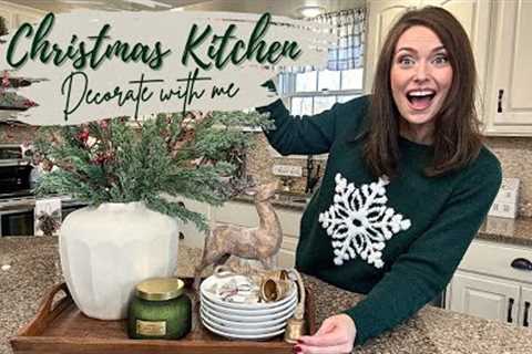 COZY CHRISTMAS KITCHEN DECORATE WITH ME | CHRISTMAS 2023 DECORATING IDEAS