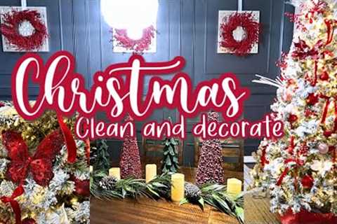 CLEAN AND DECORATE WITH ME FOR CHRISTMAS 2023 / CHRISTMAS DINING ROOM DECOR / CHRISTMAS DECOR IDEAS