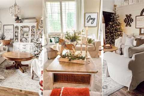 Farmhouse Style Festivity: Christmas Decor Ideas for Your Living Room!