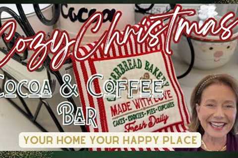 Christmas Kitchen Cocoa and Coffee Bar 2023, Decorate With Me 2023 Christmas, Cozy Christmas kitchen