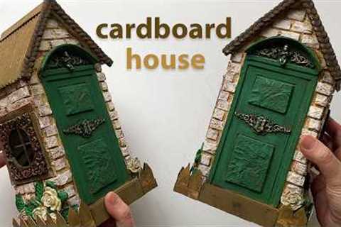 DIY 🏡 Miniature cardboard house | Cardboard idea | Paper craft tutorial