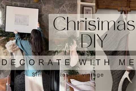 Christmas Mantle | Holiday DIY | Vintage Finds