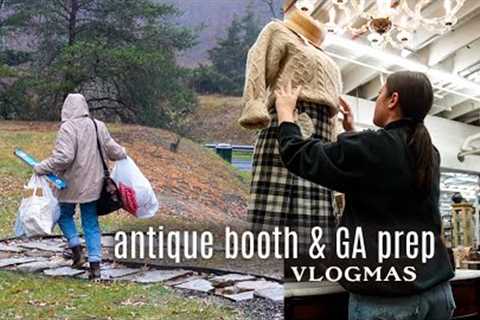 Stocking My Antique Booth & Travel Prep | Vlogmas Day 2