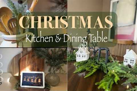 🎄NEW* KITCHEN DECORATE WITH ME|| CHRISTMAS DECORATING IDEAS 2023|| HOLIDAY VIBE IN THE KITCHEN