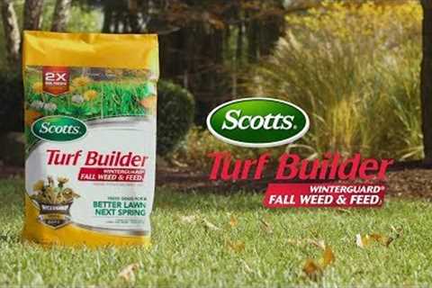 How Kill Lawn Weeds This Fall with Scotts® Turf Builder® WinterGuard® Fall Weed & Feed₃