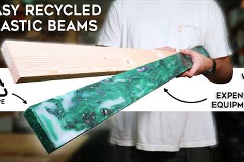 How to Make Recycled BEAMS from Plastic Waste at Home