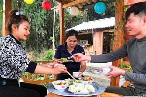 A cozy meal at the beginning of the new year 2024 with family - Harvest cabbage