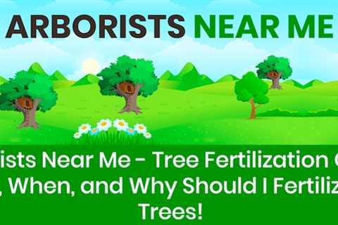 Arborists Near Me - Tree Fertilization Guide, How, When, and Why Should I Fertilize My Trees!