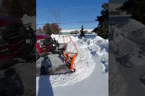 Plowing 14 FEET Of Snow!