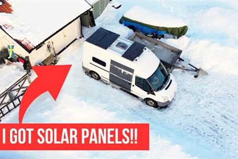 INSTALLING Solarpanels On My Van Roof | Finally Some Power! | One Road   EP9