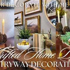 THRIFTED DECORATE WITH ME – WINTER ENTRYWAY HOME DÉCOR | Decorating Ideas & Inspiration 2024