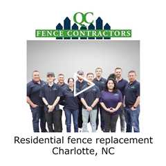 Residential fence replacement Charlotte, NC - QC Fence Contractors