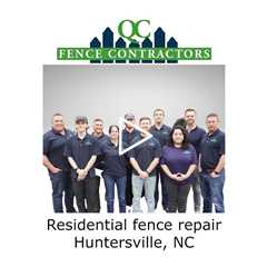 Residential fence repair Huntersville, NC - QC Fence Contractors