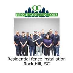 Residential fence installation Rock Hill, SC - QC Fence Contractors