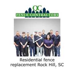Residential fence replacement Rock Hill, SC - QC Fence Contractors