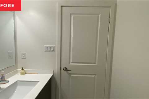 Before and After: A Luxe $800 Redo Snaps This Bathroom Out of Its Dreary Basement Vibes