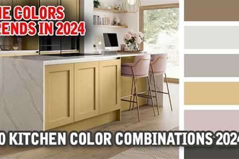 Kitchen Color Combination Trends 2024 For Wall, Cabinets, Countertop, Chairs | Interior Design 2024