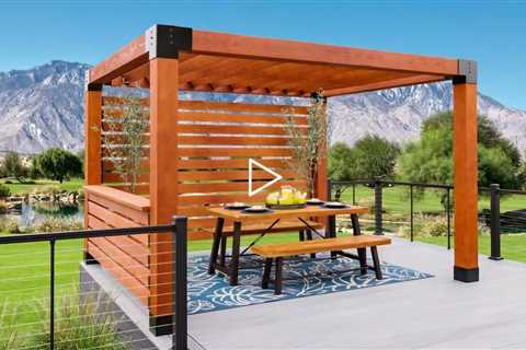 Lewisville Wooden Pergola - Call (469) 485-5602 for Free Quote