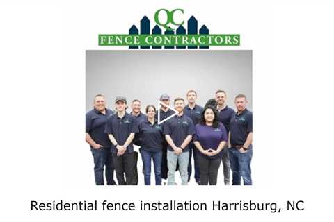 Residential fence installation Harrisburg, NC - QC Fence Contractors