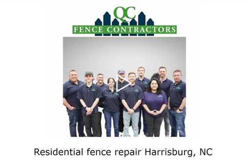 Residential fence repair Harrisburg, NC - QC Fence Contractors