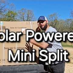 Solar Powered Air Conditioner Installation #solarpanels #solar