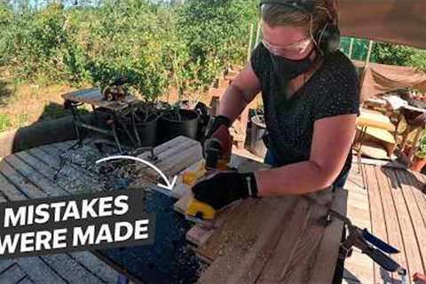 Building a Bathroom Vanity and Table Top from SCRAP Wood - DIY Reclaimed Wood Project