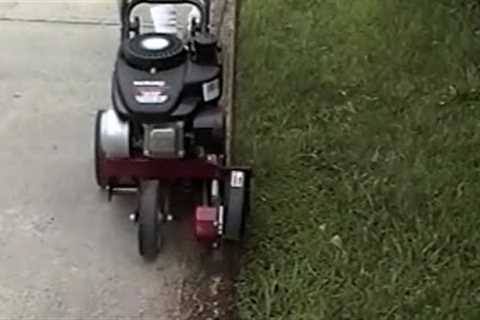 Using a Gas Edger walk behind - Yard Machine