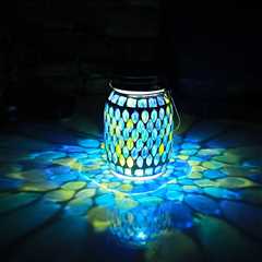 Mosaic Solar Lanterns Review: Cool Blue Outdoor Lights