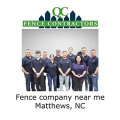 Fence company near me Matthews, NC