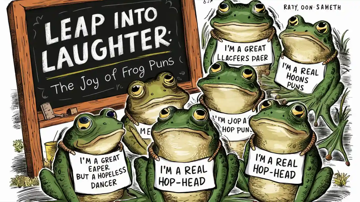 Leap Into Laughter: The Joy of Frog Puns - Crack Up Puns