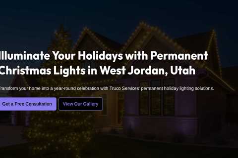Illuminate Your Holidays with Permanent Christmas Lights in West Jordan, Utah