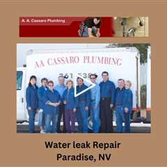 Water leak Repair Paradise, NV - A A Cassaro Plumbing Co