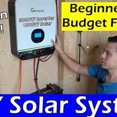 Beginner And Budget Friendly DIY Solar Power System! Anyone can build this!