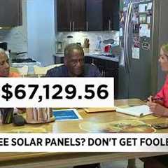 Free solar panels? Don't get fooled