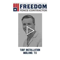Turf Installation Midland, TX - Freedom Fence & Services