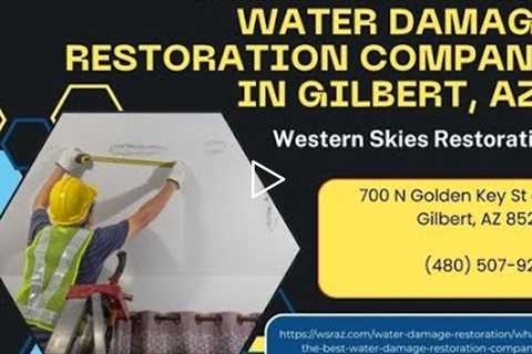 What is the best water damage restoration company in Gilbert, AZ?